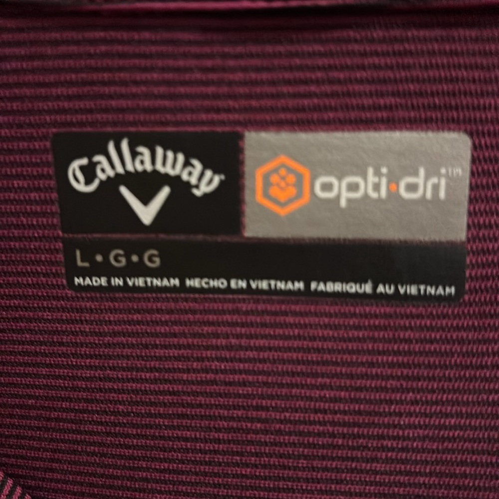 Callaway Purple Polo Shirt Classic Design - Picture 3 of 3